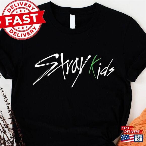Tops - Stray Kids Shirt Green Logo Unisex T-Shirt